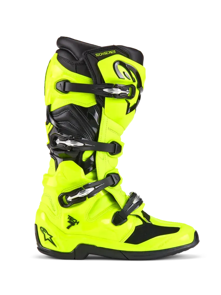 2025 Alpinestars Tech 7 Boots - Flo Yellow