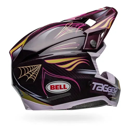 NEW Bell Moto 10 Spherical Helmet - Tagger Purple Haze Gloss Purple/Gold