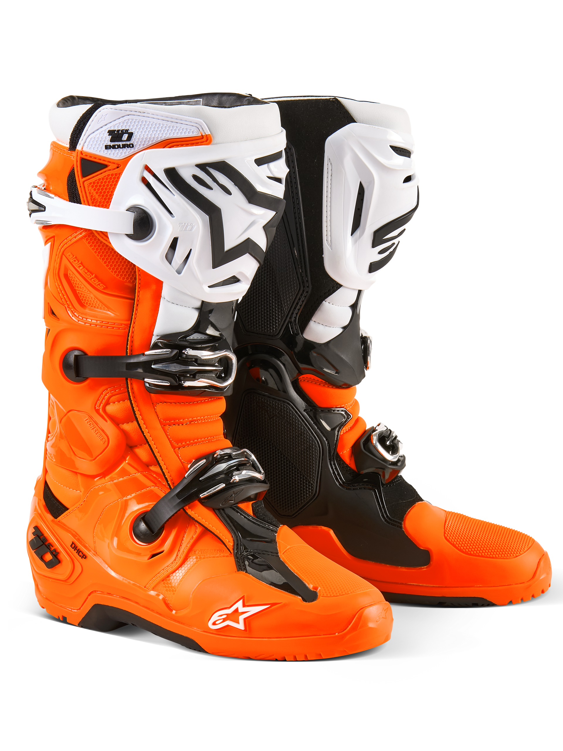Alpinestars Tech 10 Enduro Boots - Orange/White