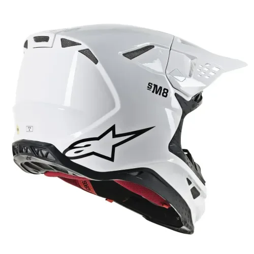 NEW Alpinestars Supertech SM8 Helmet - Gloss White 