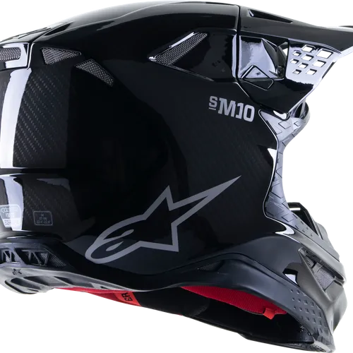 CLOSEOUT Alpinestars Supertech M10 Gloss Black Helmet - XS