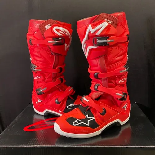 New Alpinestars Tech 7 Boots - Red - Size 12