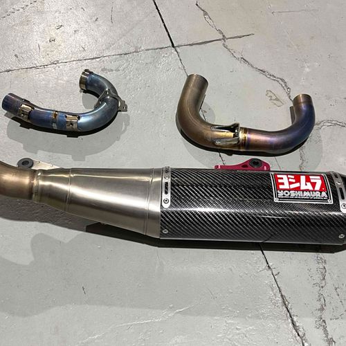 Yoshimura Rs-4 Yamaha Titanium Full Exhaust With Carbon Muffler