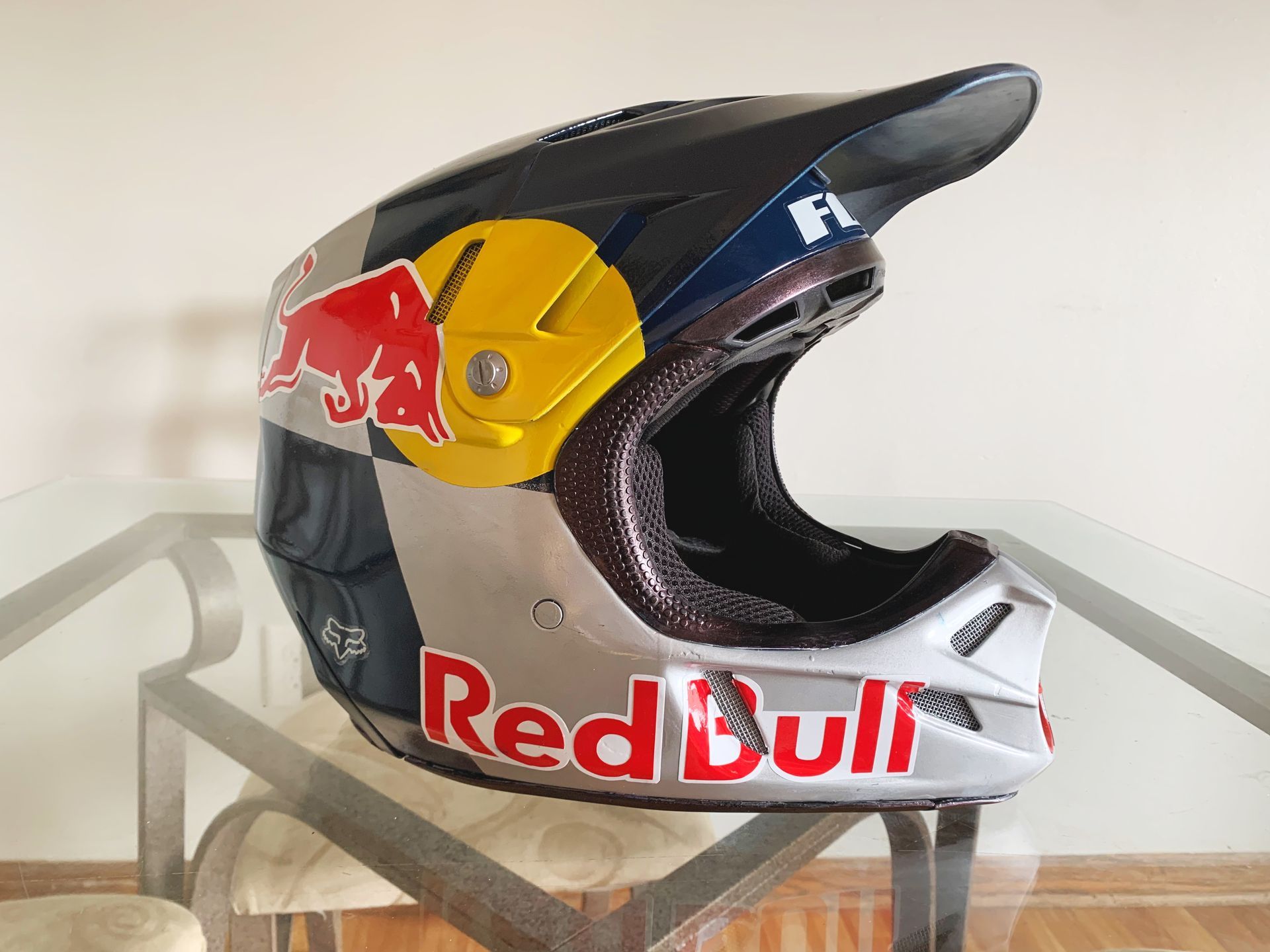 セキュリティ・セーフティ Kini Redbull Revolution MotocrossHelmet Kini Red Bull Flash off-road Helmet Navy Orange White MD (57