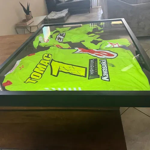 Signed And Framed Eli Tomac Jersey And Pants Monster Pro Circuit Kawasaki