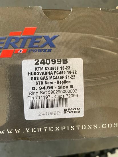 Top End Kit KTM/Husqvarna/Gas Gas 450