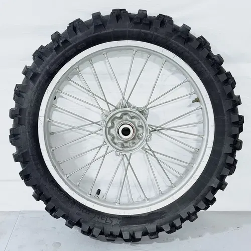 2002 Honda CRF 450R / CR 250R - OEM Rear Wheel Rim Hub Tire *MISSING 2 SPOKES*