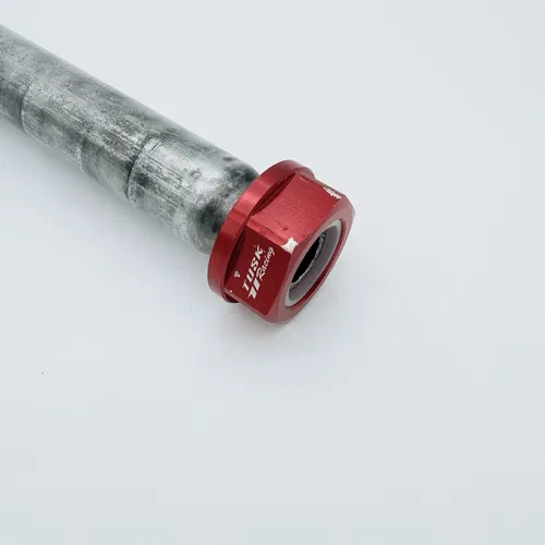 OEM Rear Wheel Axle Shaft Bolt w/ Tusk Nyloc Nut - Honda CR CRF 125 - 450 Models