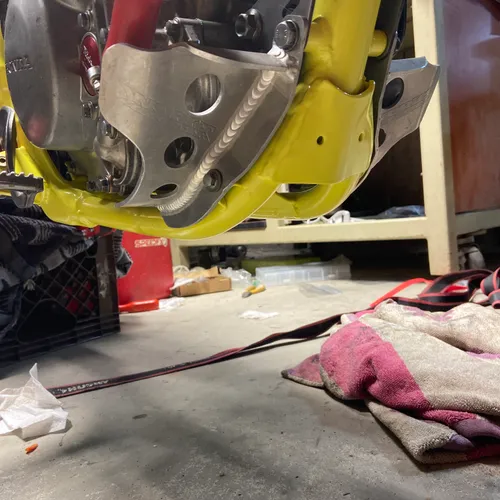Crf150r works connection skid plate/engine guards