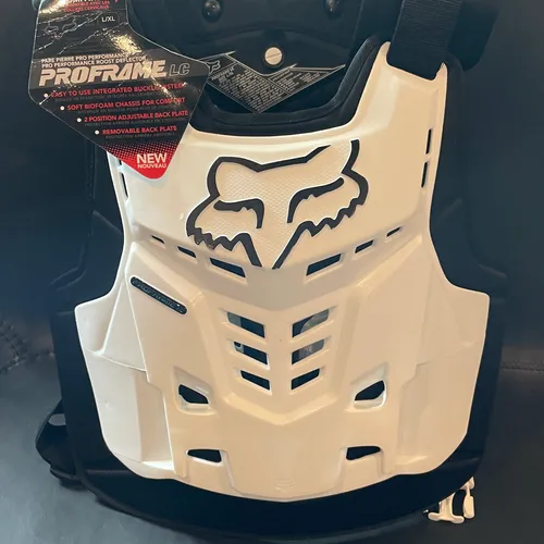 Fox Racing Proframe LC Roost Deflector White | L/XL