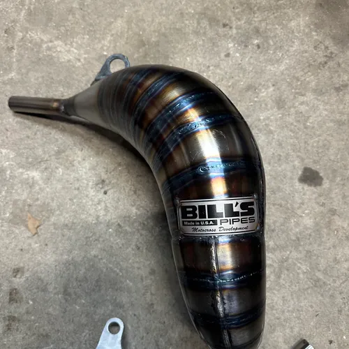 Bills Pipe Cone Header Carbon Silencer 2023 2024 KTM Husqvarna 125 SX TC Exhaust