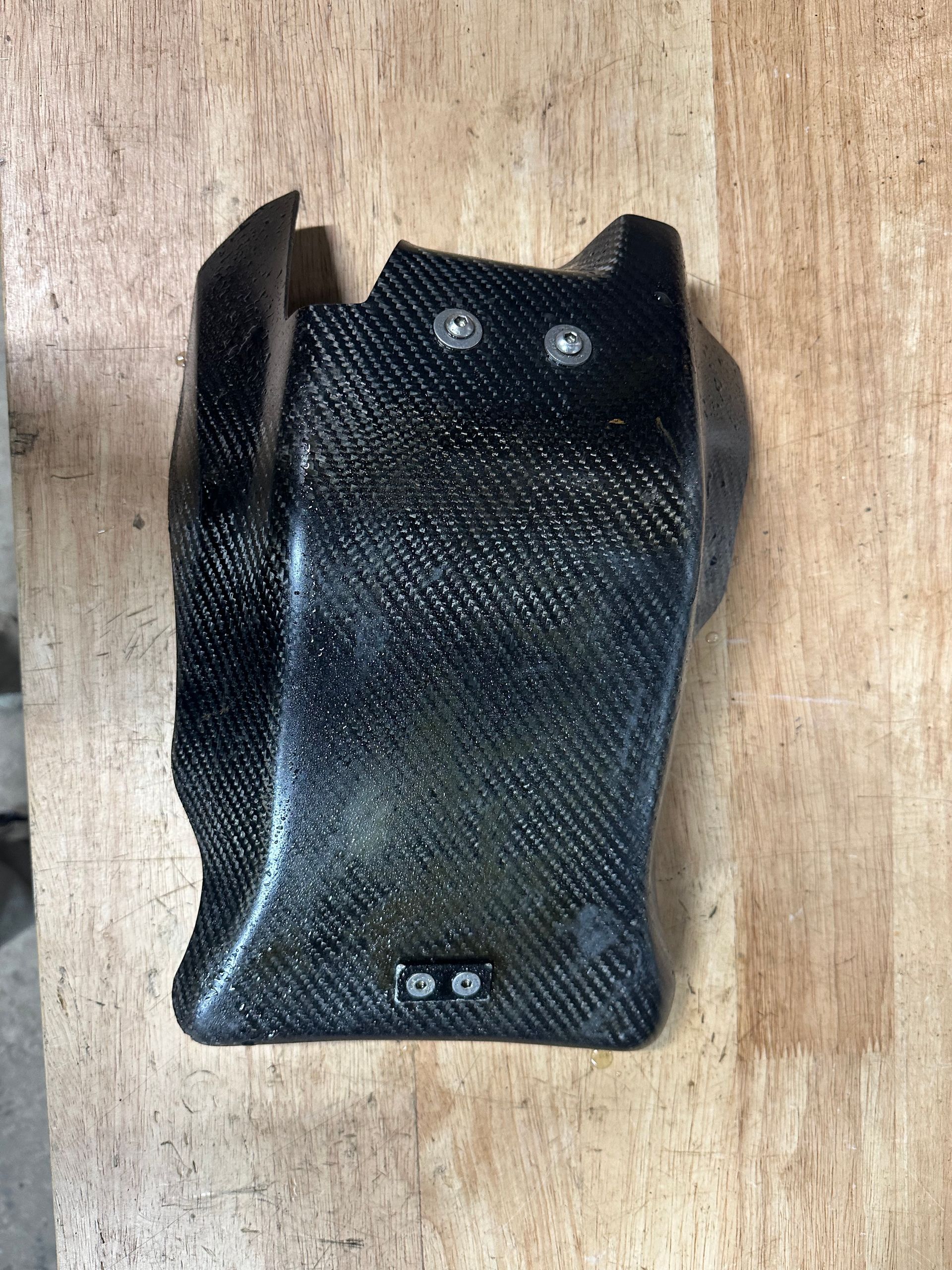 P3 Carbon Fiber Skid Plate 2017-2023 KTM Husqvarna 250 300 301066-BLK XC SX TC