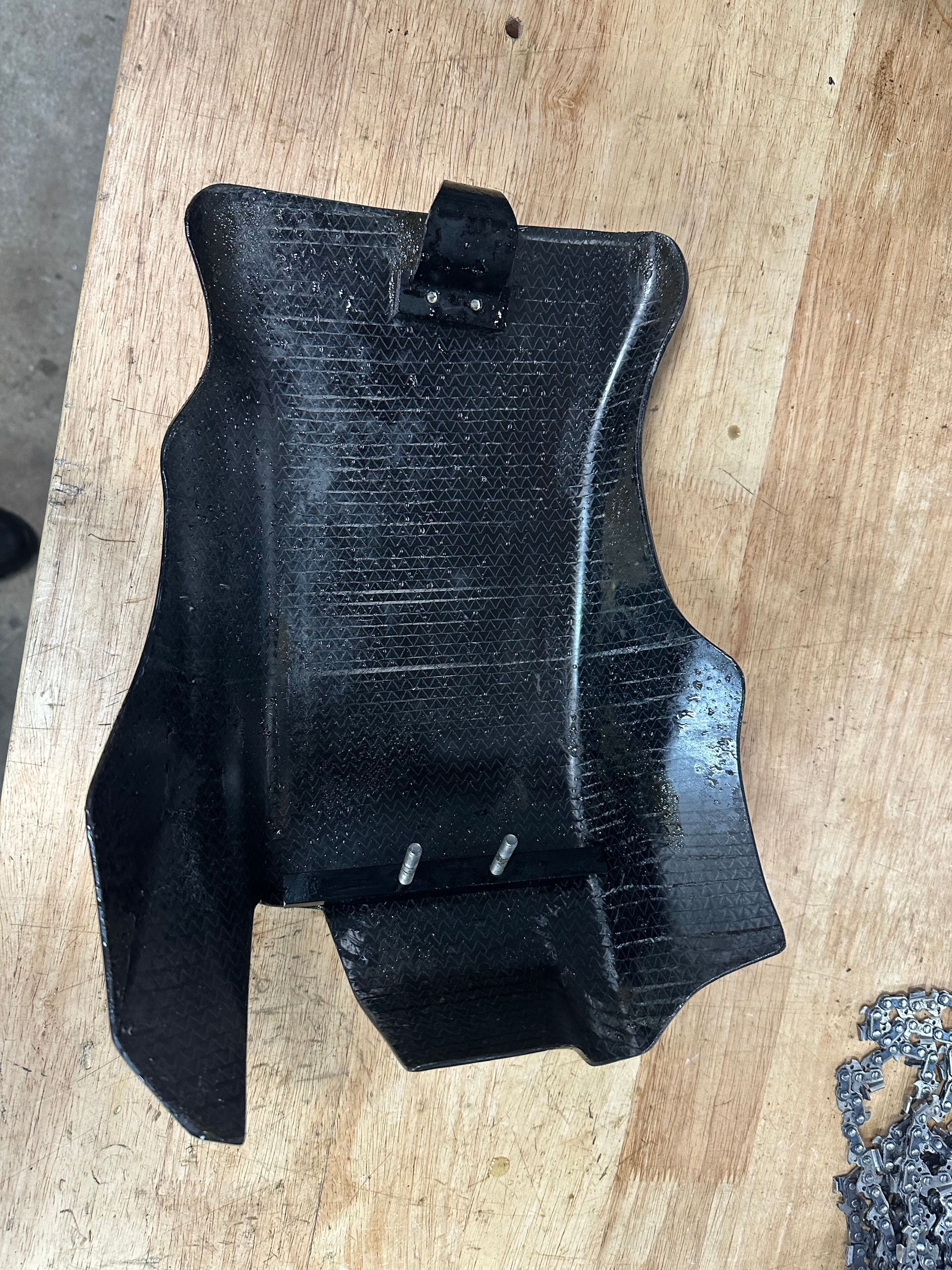 P3 Carbon Fiber Skid Plate 2017-2023 KTM Husqvarna 250 300 301066-BLK XC SX TC