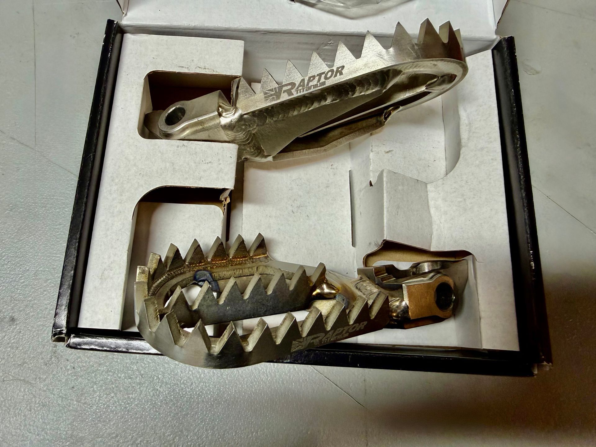 Raptor Titanium Apex Factory Footpegs - KTM Husqvarna GasGas