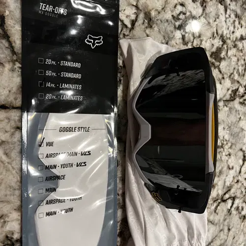 Fox Vue Tinted Racing Goggles