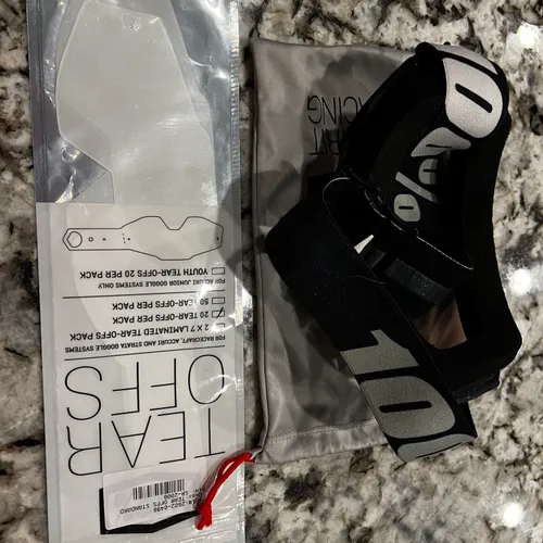 100% Black Tinted Goggles