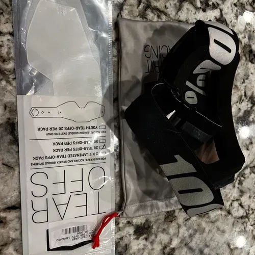 100% Black Tinted Goggles
