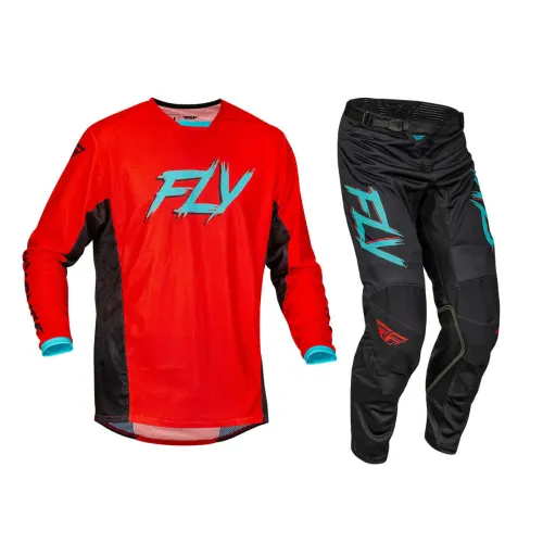 Fly Racing Kinetic Mesh Rave Gear Set Red/Black