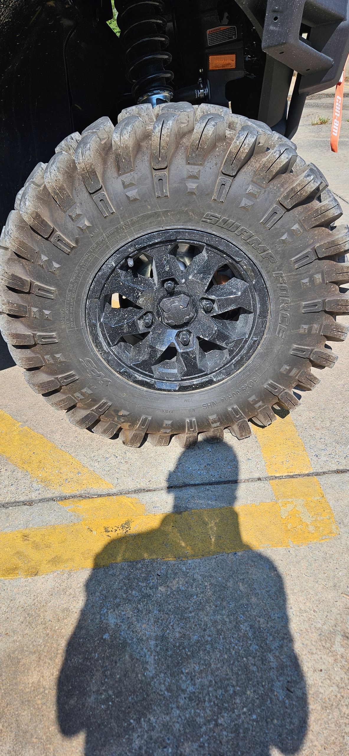 can-am new take off wheel/tire combo