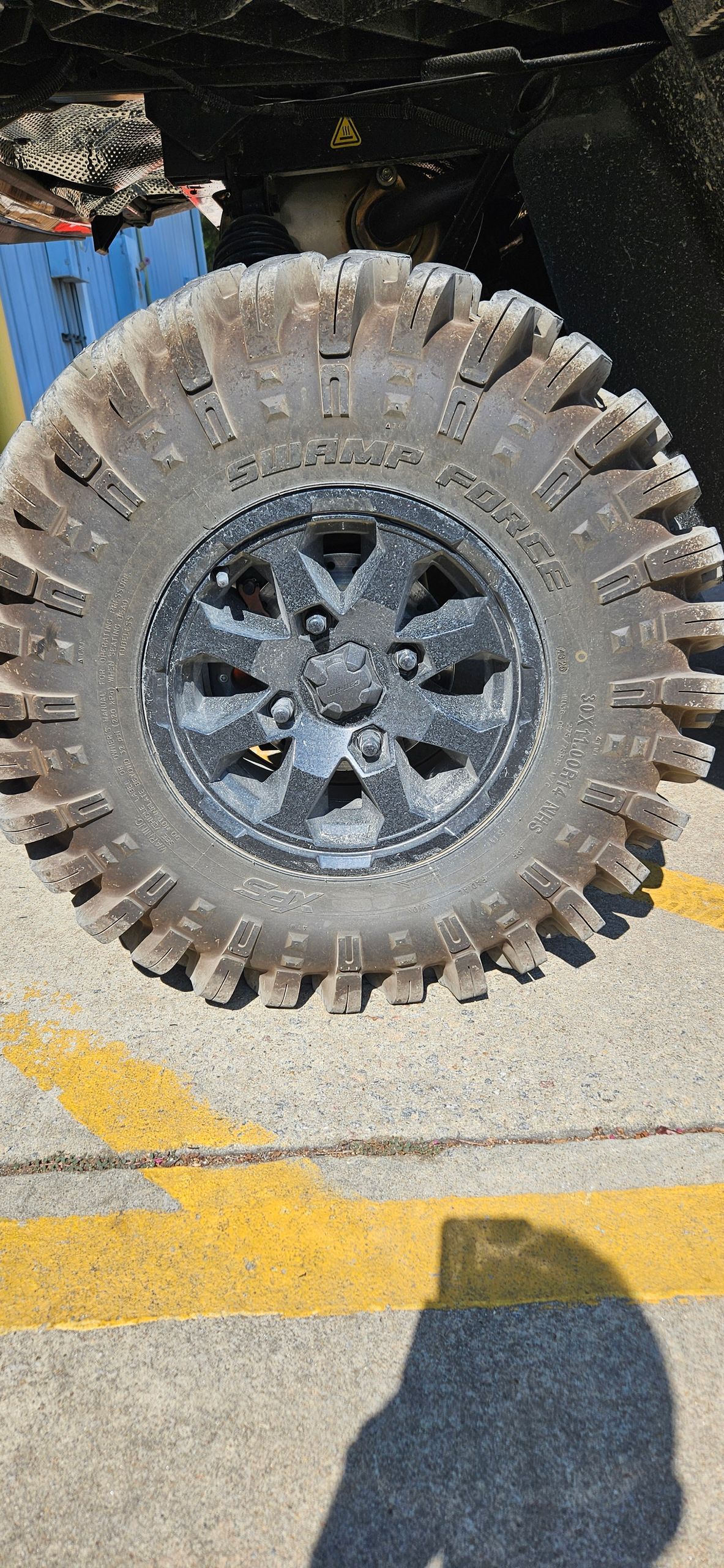 can-am new take off wheel/tire combo