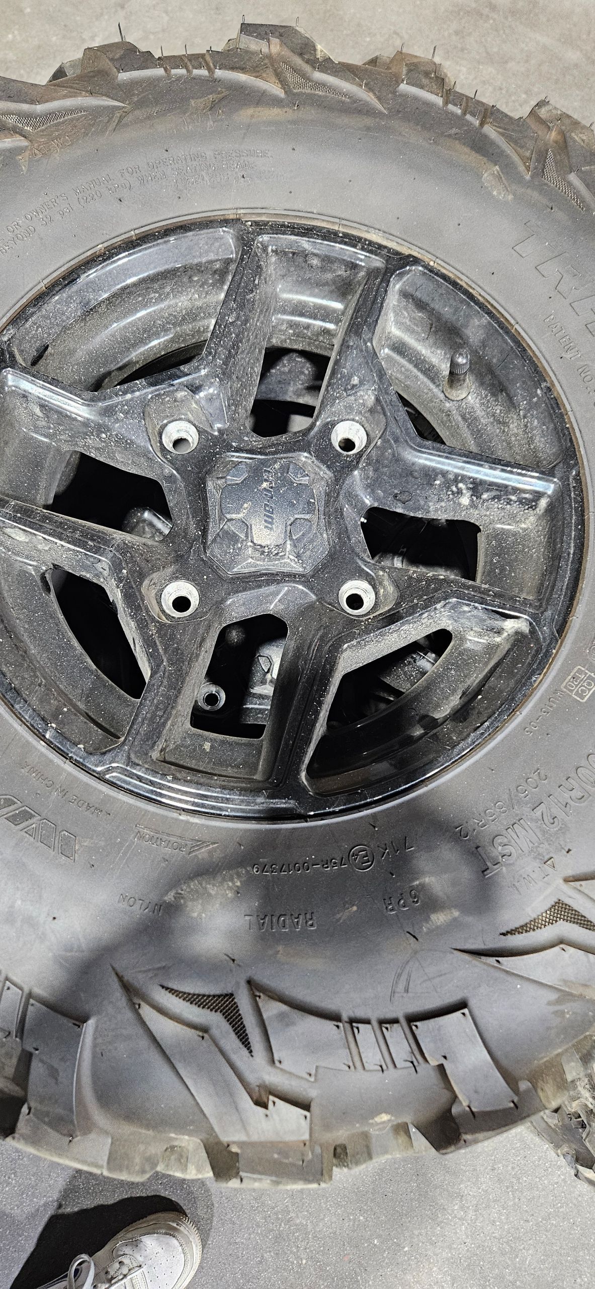 can-am outlander atv/utv wheel and tire combo