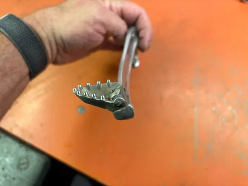 Polished Rear Brake Pedal Lever 2017 KTM 250 XCW 67.8 hrs  2017-2023