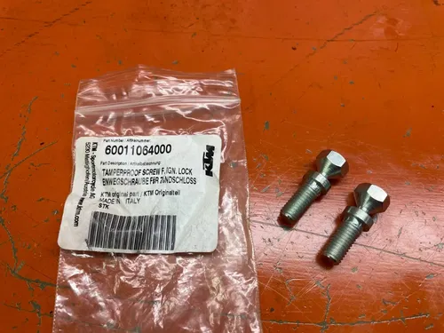 Tamper proof Ignition switch cylinder bolts  KTM 950 990  Adventure 2007-2020