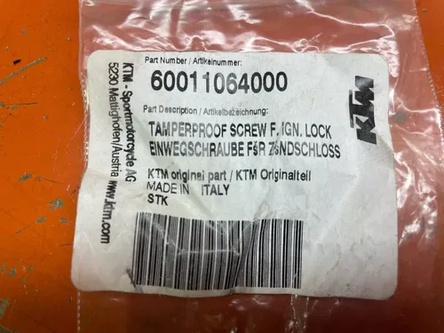 Tamper proof Ignition switch cylinder bolts  KTM 950 990  Adventure 2007-2020