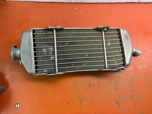 OEM Left Fill Side Radiator (bent - no leaks) * RFS 4-Stroke KTM * 2003-2007