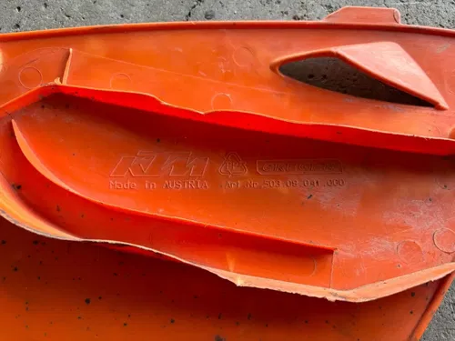Left Side Number Panel Plate 5030804100004 * 2 & 4 Stroke KTM * 2000-2003