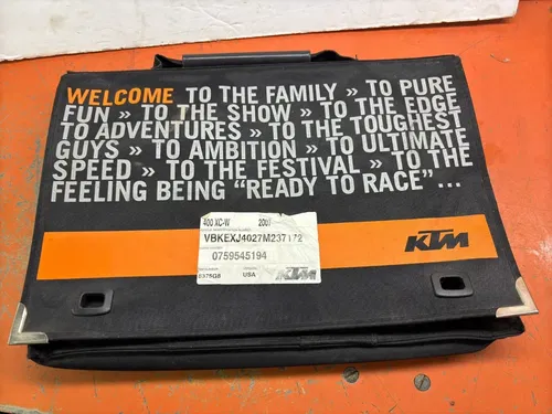 07 KTM 400 XC-W EXC Owners Manual Spare Parts Carry Bag Briefcase