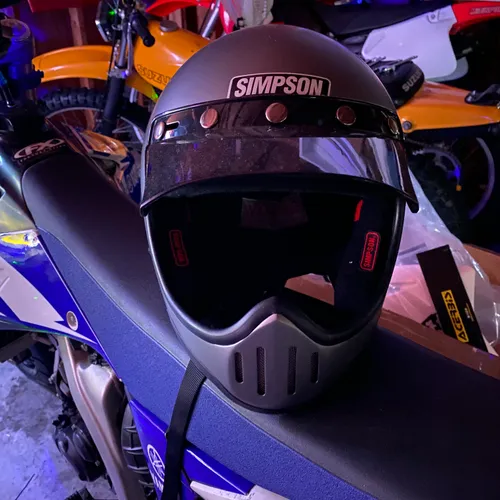 Brand new Deadstock Simpson M50 helmet size L gunmetal 