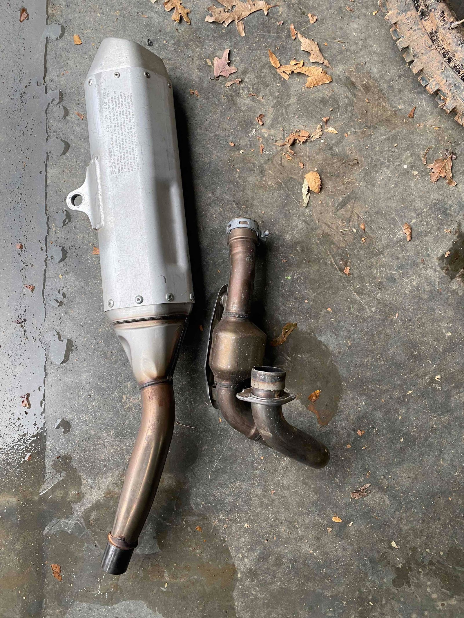 Kawasaki KX450F Full Oem Exhaust System