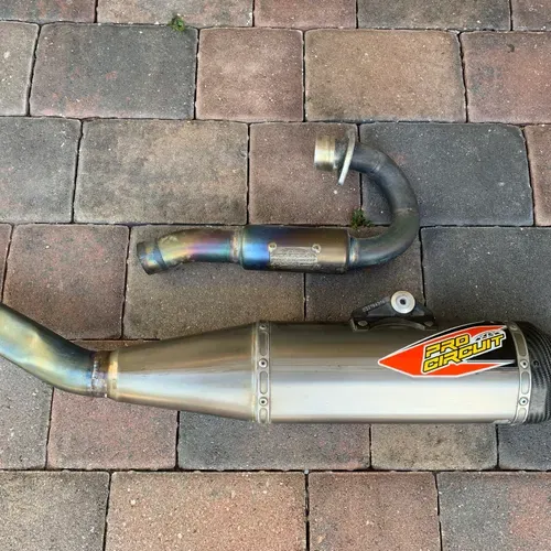 Pro-circuit Ti-6 Titanium Full Exhaust With Carbon Tip