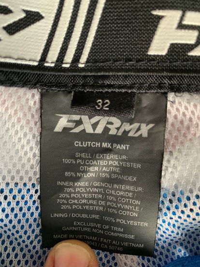 FXR Pants Only - Size 32