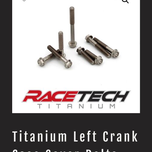 RaceTech Titanium Left & Right Side Cover Bolts