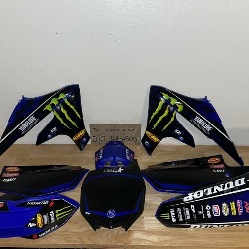 Yamaha YZF Decal Graphics Sheet - D'cor Visuals Motorcycle Sticker Kit (40-50-100)