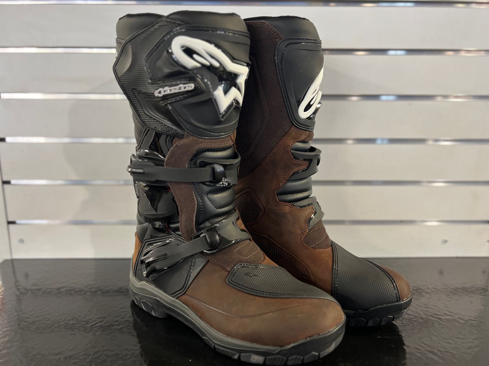 ALPINESTARS COROZAL ADVENTURE DRYSTAR BOOTS BRN OILED LEATHE