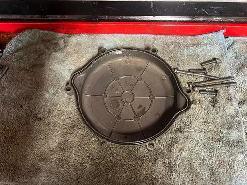 2003 01-08 RM125 RM 125 OEM Outer Clutch Cover Right Crankcase Cap Lid