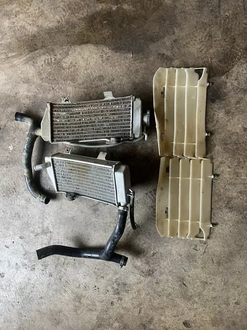 2009 HONDA CRF450R LEFT/RIGHT RADIATORS COOLING SYSTEM AM024A/B-4/8-2.21