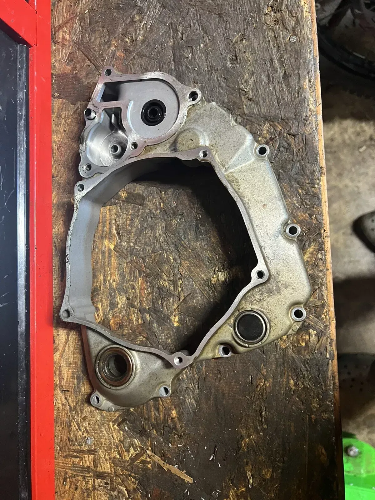 2013 KX250F Inner Clutch Cover OEM Water Pump Engine Kawasaki KX250 2009-2014