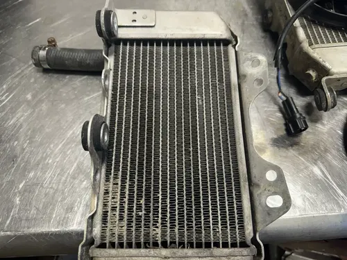 2009 Kawasaki KLX250S OEM Left & Right Radiator Radiators With Cooling Fan