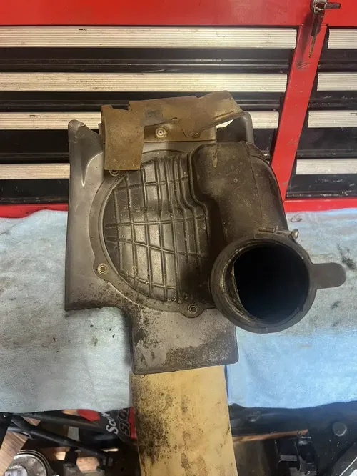 96-97 1997 KX125 KX 125 OEM Air Cleaner Airbox Box Connecting Tube Intake Holder