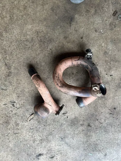 2010-2013 Yamaha YZ 450f OEM head header pipe assembly 33D-14611-00-00 33D-14620