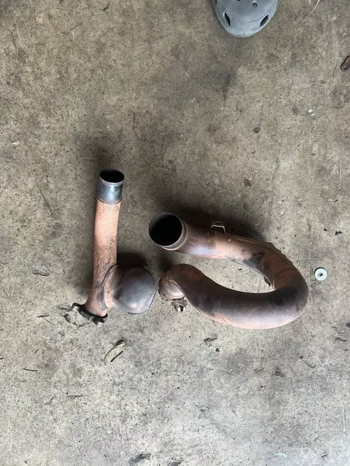 2010-2013 Yamaha YZ 450f OEM head header pipe assembly 33D-14611-00-00 33D-14620