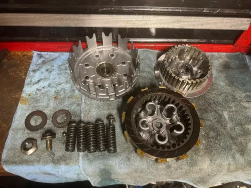 2014 10-14 Kawasaki KX250F Clutch Basket Hub Pressure Plates Inner Outer Disc