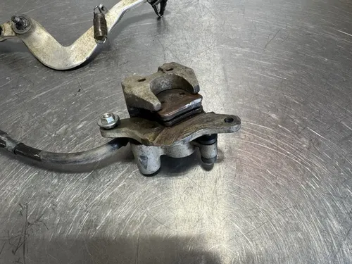 2014 14-21 KAWASAKI KX100 OEM REAR BACK BRAKE CALIPER MASTER CYLINDER LEVER LINE