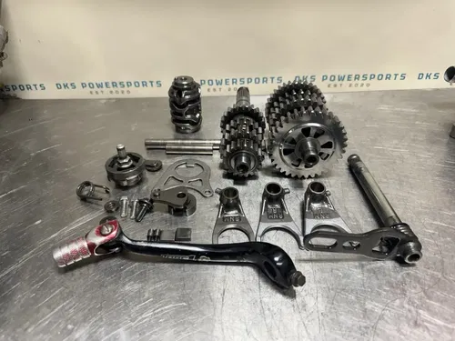 2014 14-17 HONDA CRF250R OEM TRANSMISSION TRANNY GEARS SHAFTS FORKS POLISHED.
