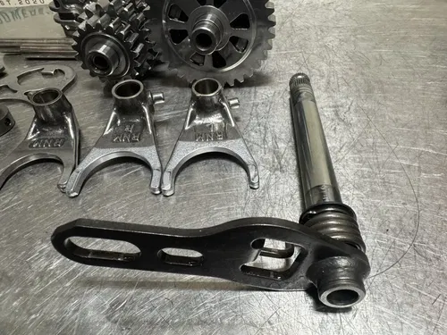 2014 14-17 HONDA CRF250R OEM TRANSMISSION TRANNY GEARS SHAFTS FORKS POLISHED.