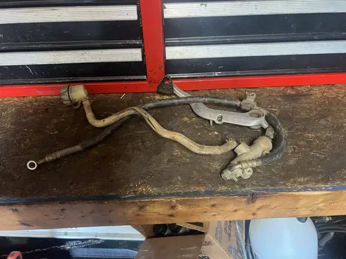 2006-2009 SUZUKI QUADRACER LTR 450 OEM REAR BRAKE MASTER CYLINDER LINE LEVER